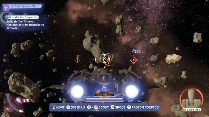 Once at the landing site, travel to the local space of planet Tatooine - LEGO Skywalker Saga: Mustafar Too Dangerous - walkthrough - LEGO Skywalker Saga: Mustafar mine complex - LEGO Skywalker Saga Guide