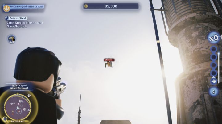 Fly to the Niima settlement on planet Jakku and visit all search areas - LEGO Skywalker Saga: Guts of Steel - walkthrough - LEGO Skywalker Saga: Coruscant - Uscru district - LEGO Skywalker Saga Guide