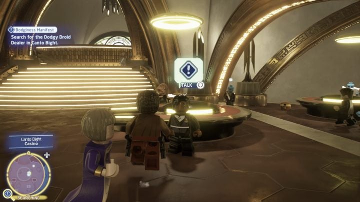 Fly to Canto Bight on planet Cantonica and talk to the client - LEGO Skywalker Saga: Dodginess Manifest - walkthrough - LEGO Skywalker Saga: Jakku - Tuanul Village - LEGO Skywalker Saga Guide