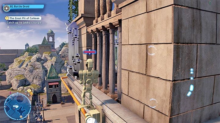 You can now jump or fly to the tower with the secret - LEGO Skywalker Saga: Theed - list of all puzzles - LEGO Skywalker Saga: Naboo - LEGO Skywalker Saga Guide