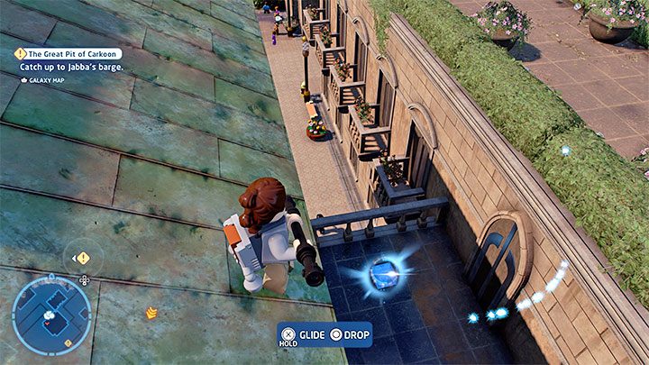 We suggest repeating the climb from the description of the Silver-topped Tower secret - LEGO Skywalker Saga: Theed - list of all puzzles - LEGO Skywalker Saga: Naboo - LEGO Skywalker Saga Guide