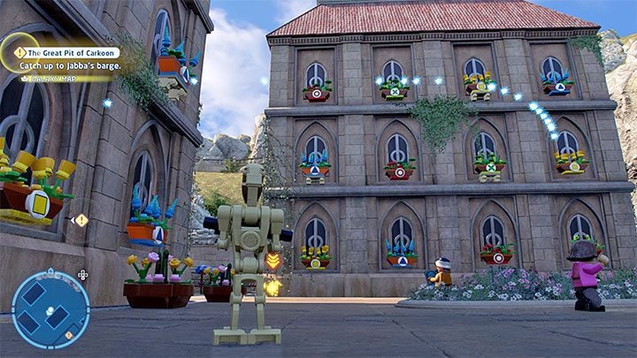 The correct order of the pots for the middle building is - LEGO Skywalker Saga: Theed - list of all puzzles - LEGO Skywalker Saga: Naboo - LEGO Skywalker Saga Guide