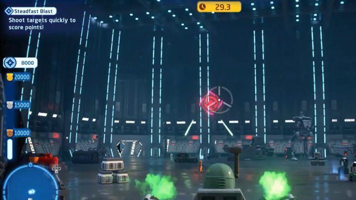 During the trial, your goal is to score as many points as possible on the shooting range within 40 seconds - LEGO Skywalker Saga: Capital Ships - trials, walkthrough - LEGO Skywalker Saga: Trials - LEGO Skywalker Saga Guide