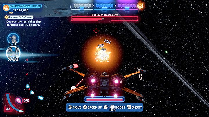 This level takes place entirely within outer space - LEGO Skywalker Saga: Damerons Defiance - walkthrough - LEGO Skywalker Saga: Episode 8 - The Last Jedi - LEGO Skywalker Saga Guide