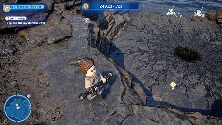 Your objective investigating the Mysterious Cave - LEGO Skywalker Saga: No Snoke Without Fire - walkthrough - LEGO Skywalker Saga: Episode 8 - The Last Jedi - LEGO Skywalker Saga Guide