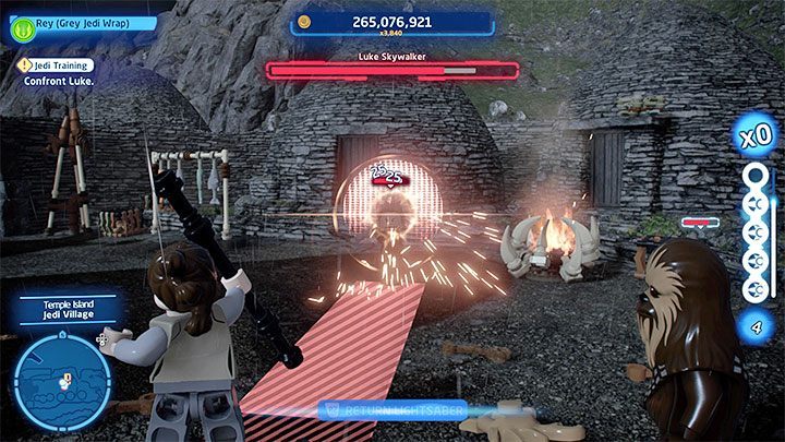 You'll face Luke at the end of your training, but it's not really a full-fledged boss fight - LEGO Skywalker Saga: No Snoke Without Fire - walkthrough - LEGO Skywalker Saga: Episode 8 - The Last Jedi - LEGO Skywalker Saga Guide
