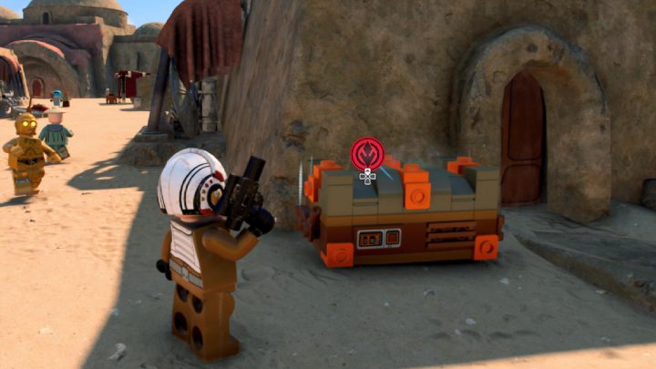 Some crates and other items can only be picked up with the Force - LEGO Skywalker Saga: Jedi powers - actions - LEGO Skywalker Saga: Basics - LEGO Skywalker Saga Guide