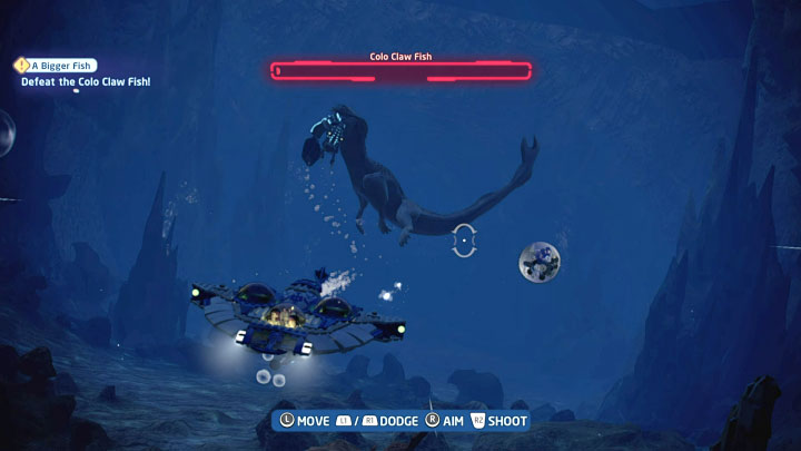 The second fight will also end ahead of time - after a larger underwater beast appears in the distance - LEGO Skywalker Saga: Opee Sea Killer and Colo Claw Fish - bosses, how to beat? - LEGO Skywalker Saga: Bosses - LEGO Skywalker Saga Guide