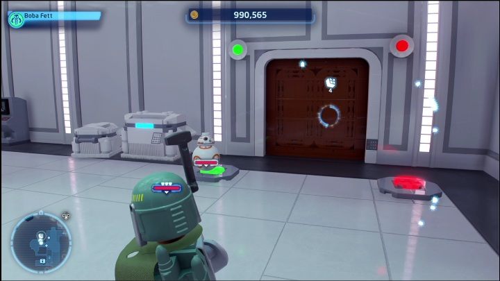 In the western part of the location, there is a small building in which you will find a brick - LEGO Skywalker Saga: Cloud City - list of all puzzles - LEGO Skywalker Saga: Bespin - LEGO Skywalker Saga Guide