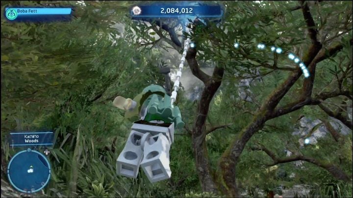 The Kyber brick is hidden in the tree canopy - LEGO Skywalker Saga: Kachirho - list of puzzles - LEGO Skywalker Saga: Kashyyyk - LEGO Skywalker Saga Guide