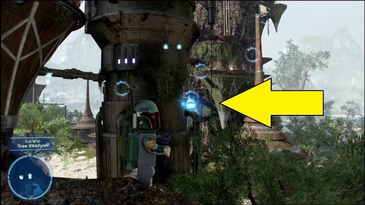 You can get to this collectible in two ways - LEGO Skywalker Saga: Kachirho - list of puzzles - LEGO Skywalker Saga: Kashyyyk - LEGO Skywalker Saga Guide