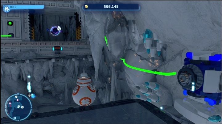 The ship is in a small room behind the metal plate - LEGO Skywalker Saga: Echo Base - list of all puzzles - LEGO Skywalker Saga: Hoth - LEGO Skywalker Saga Guide