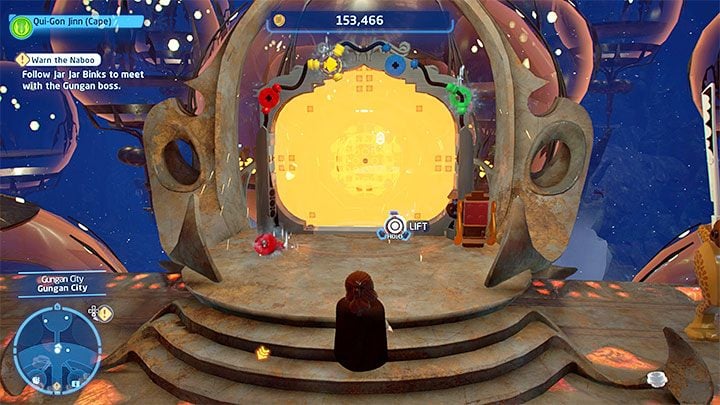 The city is the first major location visited during this episode, but you don't need to explore it during Story Mode - LEGO Skywalker Saga: A Bigger Fish - walkthrough - LEGO Skywalker Saga: Episode 1 - The Phantom Menace - LEGO Skywalker Saga Guide