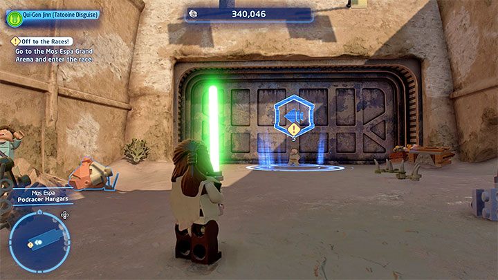 Your new destination is the Mos Espa Grand Arena, located in the western part of the city - LEGO Skywalker Saga: The Boonta Eve Classic - walkthrough - LEGO Skywalker Saga: Episode 1 - The Phantom Menace - LEGO Skywalker Saga Guide