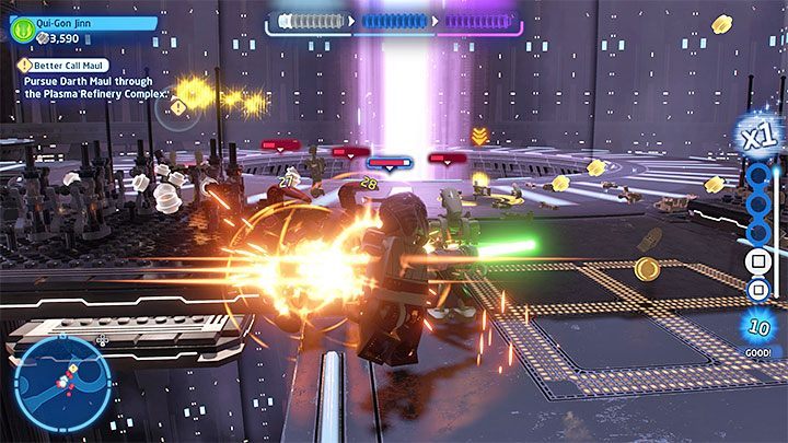 Keep weakening Darth Maul until he depletes his first health bar - LEGO Skywalker Saga: Better Call Maul - walkthrough - LEGO Skywalker Saga: Episode 1 - The Phantom Menace - LEGO Skywalker Saga Guide