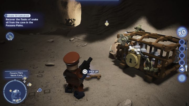 Enter the cave and defeat all the pirates guarding the snake oil chests - LEGO Skywalker Saga: Snake Oil Salesdroid - walkthrough - LEGO Skywalker Saga: Ajan Kloss - resistance camp - LEGO Skywalker Saga Guide