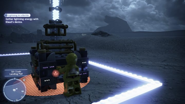 Talk to the quest giver again at the landing field - LEGO Skywalker Saga: Lightning in a Bottle - walkthrough - LEGO Skywalker Saga: Ajan Kloss - resistance camp - LEGO Skywalker Saga Guide