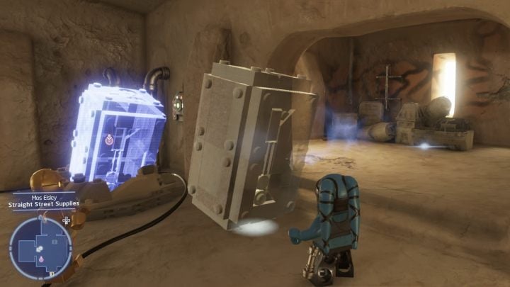 The task is to cover the holes from which the creatures come out - LEGO Star Wars The Skywalker Saga: Mos Eisley - list of all puzzles - LEGO Skywalker Saga: Tatooine - LEGO Skywalker Saga Guide