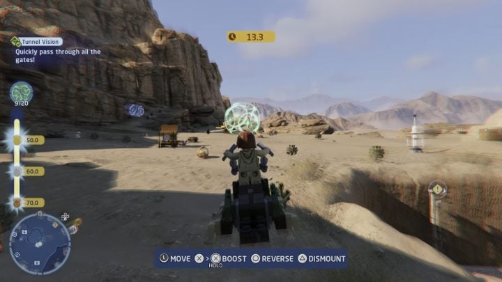 The trial consists of pass all 20 gates in the shortest time possible - LEGO Skywalker Saga: Bantha Banter - walkthrough - LEGO Skywalker Saga: Trials - LEGO Skywalker Saga Guide