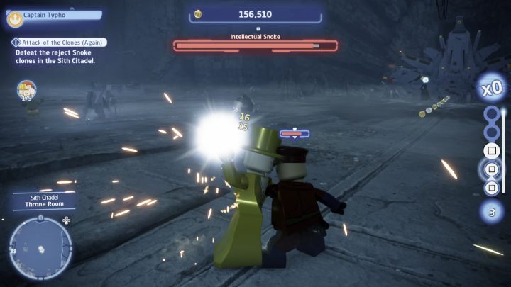 The 2nd clone is best killed in melee combat - LEGO Skywalker Saga: Attack of the Clones Again - walkthrough - LEGO Skywalker Saga: Exegol - Sith Citadel - LEGO Skywalker Saga Guide