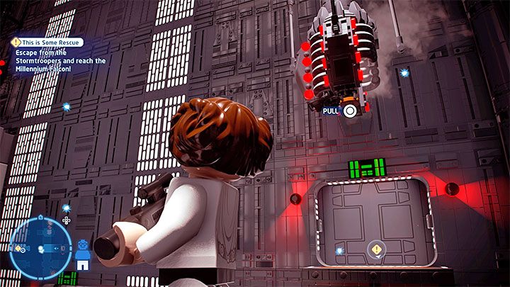 The path will lead you to the rift - you have to find a way to get to the other side - LEGO Skywalker Saga: This is Some Rescue - walkthrough - LEGO Skywalker Saga: Episode 4 - A New Hope - LEGO Skywalker Saga Guide