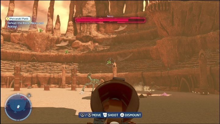 With the help of a Villain, destroy the object lying on the arena, and then build a turret from its bricks - LEGO Skywalker Saga: Attack of the Clones - collectibles and rewards, list of all - LEGO Skywalker Saga: Minikits - LEGO Skywalker Saga Guide