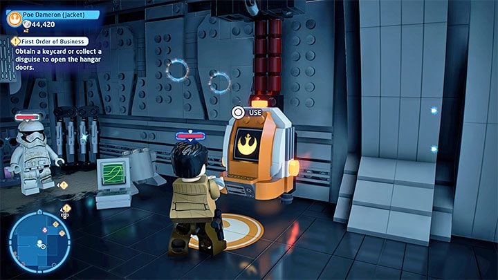 The first way is to steal the keycard - LEGO Skywalker Saga: First Order of Business - walkthrough - LEGO Skywalker Saga: Episode 7 - The Force Awakens - LEGO Skywalker Saga Guide