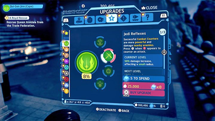 The second part of character development is buying skills for each character class - LEGO Skywalker Saga: Character progression - points and how to distribute them - LEGO Skywalker Saga: Basics - LEGO Skywalker Saga Guide