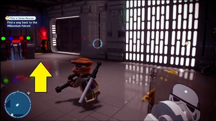 Open the door and head right - LEGO Skywalker Saga: A New Hope - list of collectibles and rewards - LEGO Skywalker Saga: Minikits - LEGO Skywalker Saga Guide