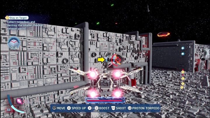 You will see the third collectible when you get to the next part of the stage - LEGO Skywalker Saga: A New Hope - list of collectibles and rewards - LEGO Skywalker Saga: Minikits - LEGO Skywalker Saga Guide