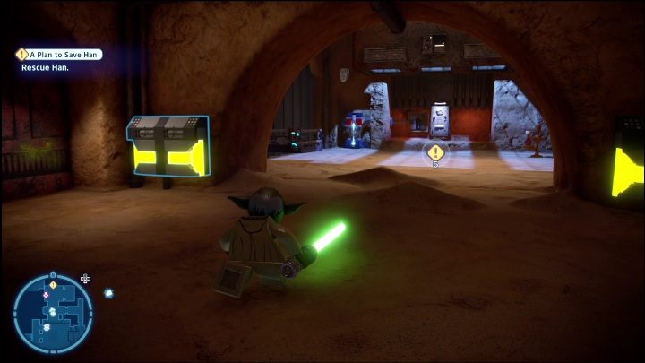 This level's final collectible requires you to plug a battery - LEGO Skywalker Saga: Return of the Jedi - list of collectibles and rewards - LEGO Skywalker Saga: Minikits - LEGO Skywalker Saga Guide