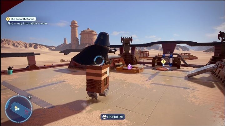 Once you've made it to the next section of the ship, you'll need to destroy everything on the left side - LEGO Skywalker Saga: Return of the Jedi - list of collectibles and rewards - LEGO Skywalker Saga: Minikits - LEGO Skywalker Saga Guide