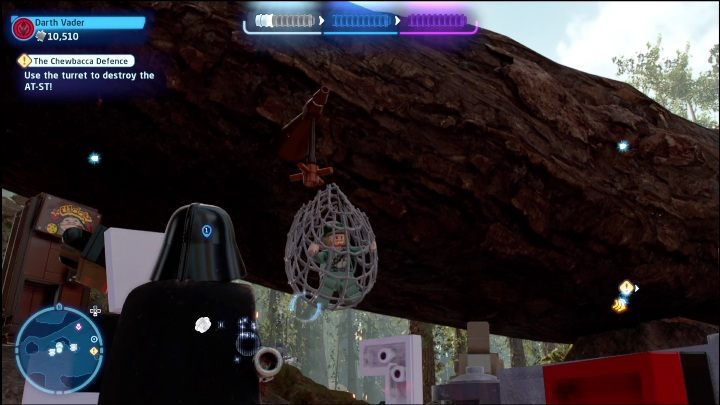 3 prisoners are suspended on the level - LEGO Skywalker Saga: Return of the Jedi - list of collectibles and rewards - LEGO Skywalker Saga: Minikits - LEGO Skywalker Saga Guide