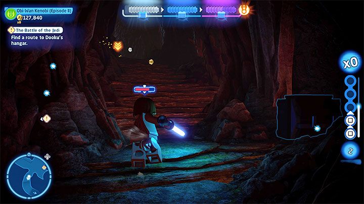 Regardless of what you did, dispatch all the flying enemies and leave the room - LEGO Skywalker Saga: The Battle of the Jedi - walkthrough - LEGO Skywalker Saga: Episode 2 - Attack of the Clones - LEGO Skywalker Saga Guide