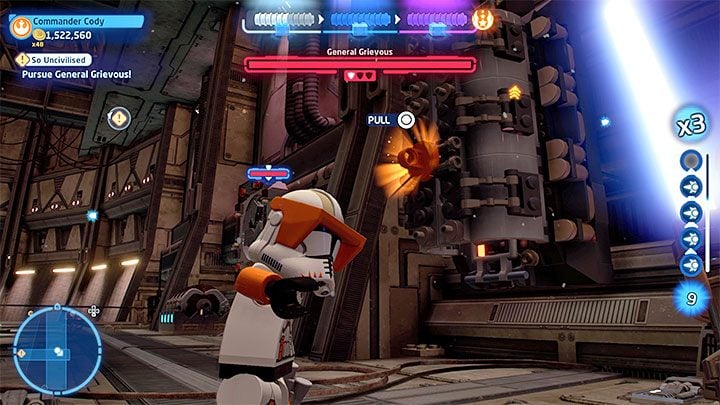 After defeating Grievous for the second time deal with the weak droids around you - LEGO Skywalker Saga: So Uncivilized - walkthrough - LEGO Skywalker Saga: Episode 3 - Revenge of the Sith - LEGO Skywalker Saga Guide