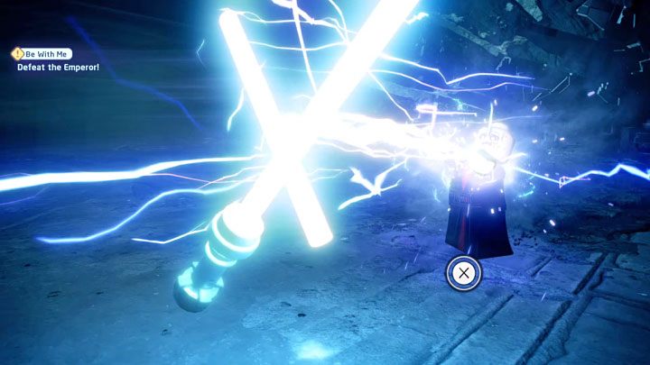 The last few QTEs will allow you to defeat the Emperor and end this fight (and the entire episode 9) - LEGO Skywalker Saga: Emperor - boss, how to beat? - LEGO Skywalker Saga: Bosses - LEGO Skywalker Saga Guide