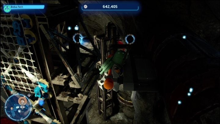 You will get to this collectible with the help of the character from Scavenger class with a glider and net launcher - LEGO Star Wars The Skywalker Saga: Criat Outpost - list of all puzzles - LEGO Skywalker Saga: Criat - LEGO Skywalker Saga Guide