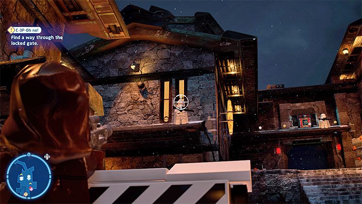 In some cases, you need to hit the enemies with blaster shots over a long distance - LEGO Skywalker Saga: C-3P-Oh No! - walkthrough - LEGO Skywalker Saga: Episode 9 - The Rise of Skywalker - LEGO Skywalker Saga Guide