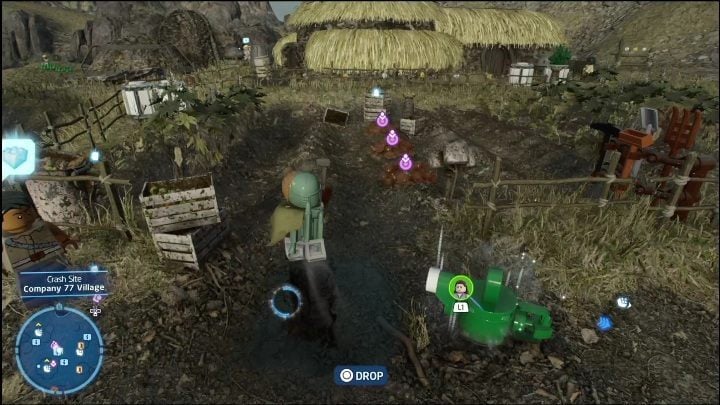 Your task is to plant 3 acorns in the place indicated by the game, and then water the plants - LEGO Skywalker Saga: Crash Site - List of all puzzles - LEGO Skywalker Saga: Kef Bir - LEGO Skywalker Saga Guide