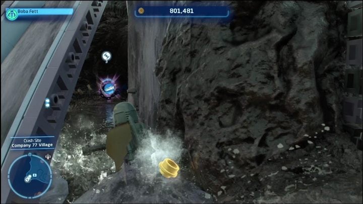 You will find the ship under the waterfall - LEGO Skywalker Saga: Crash Site - List of all puzzles - LEGO Skywalker Saga: Kef Bir - LEGO Skywalker Saga Guide