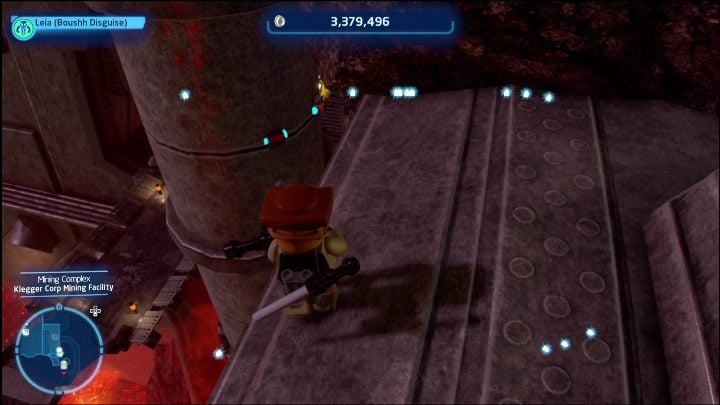 The datacard is hidden behind a metal column - LEGO Skywalker Saga: Datacards - list - LEGO Skywalker Saga: Other Finds - LEGO Skywalker Saga Guide