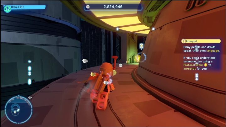 This datacard is hidden behind the capsule-shaped building - LEGO Skywalker Saga: Datacards - list - LEGO Skywalker Saga: Other Finds - LEGO Skywalker Saga Guide