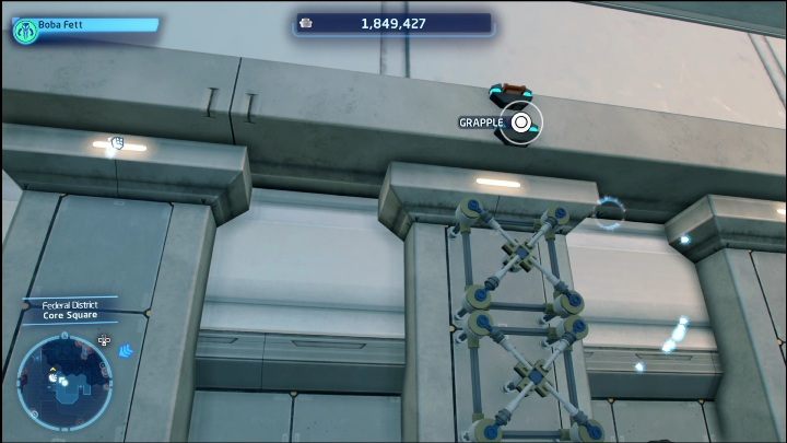 This brick is on the metal part of the building - LEGO Skywalker Saga: Federal District - list of puzzles - LEGO Skywalker Saga: Coruscant - LEGO Skywalker Saga Guide