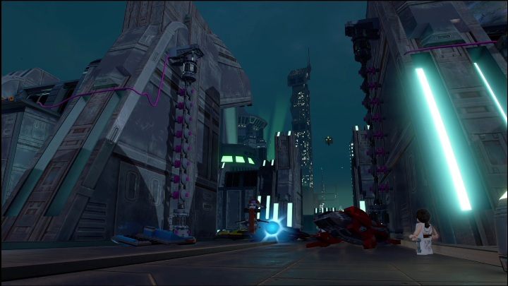 This collectible is blocked off by electricity - LEGO Skywalker Saga: Uscru District - list of all puzzles - LEGO Skywalker Saga: Coruscant - LEGO Skywalker Saga Guide