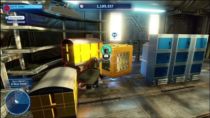 This brick is in the same building as the Up on the Roof one - LEGO Skywalker Saga: Uscru District - list of all puzzles - LEGO Skywalker Saga: Coruscant - LEGO Skywalker Saga Guide