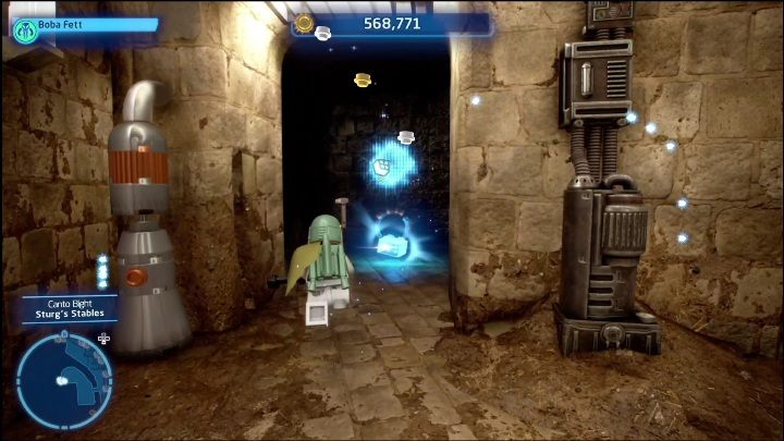 The collectible is hidden in the stable, the entrance to which you will open with a card - LEGO Skywalker Saga: Canto Bight - list of all puzzles - LEGO Skywalker Saga: Cantonics - LEGO Skywalker Saga Guide