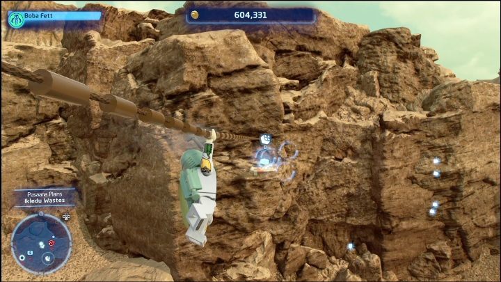 This collectible is on a small rock ledge - LEGO Skywalker Saga: Forbidden Valley - list of all puzzles - LEGO Skywalker Saga: Pasaana - LEGO Skywalker Saga Guide