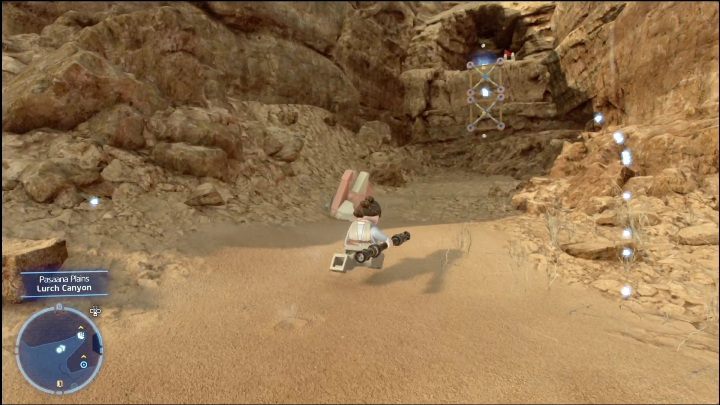 You need a Scavenger equipped with a net launcher to get this collectible - LEGO Skywalker Saga: Forbidden Valley - list of all puzzles - LEGO Skywalker Saga: Pasaana - LEGO Skywalker Saga Guide