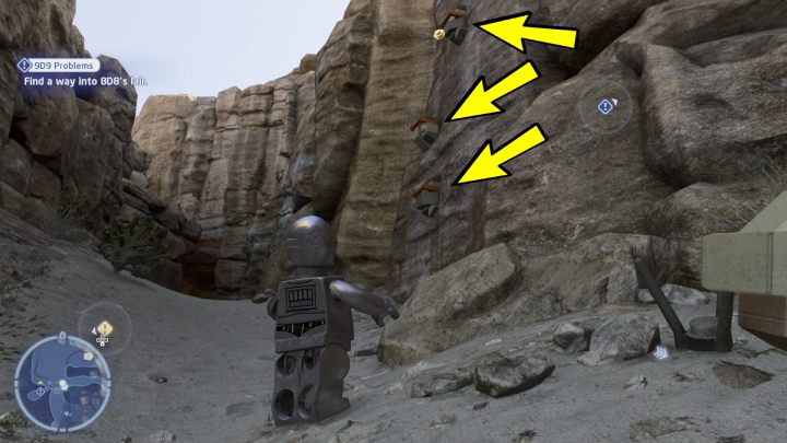 You must now use the device that has just been uncovered - LEGO Skywalker Saga: 9D9 Problems - walkthrough - LEGO Skywalker Saga: Tatooine - the desert of Jundland - LEGO Skywalker Saga Guide
