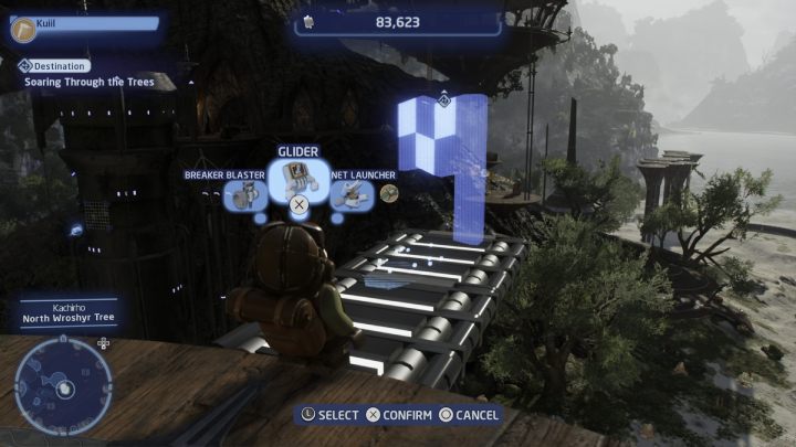 To complete the trial, you have to pass all 4 gates as quickly as possible - LEGO Skywalker Saga: Kashyyyk - trial, walkthrough - LEGO Skywalker Saga: Trials - LEGO Skywalker Saga Guide